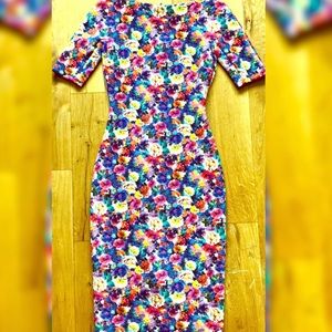 Zara Floral Midi Dress
